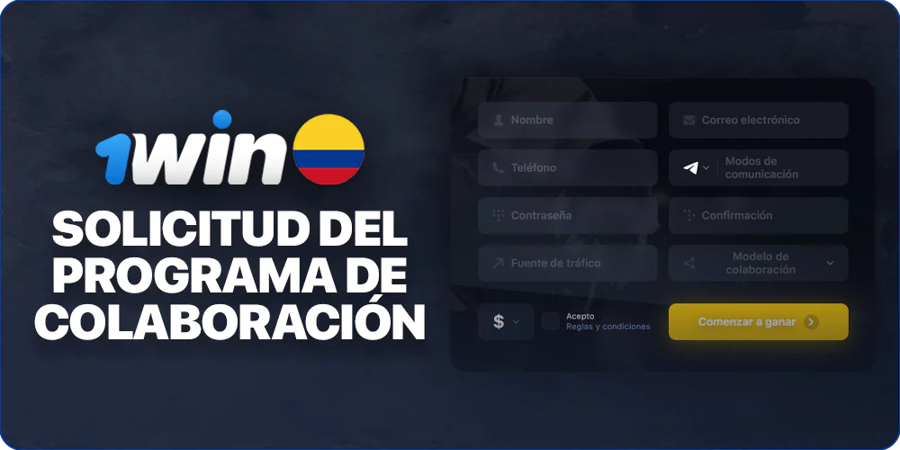 Instrucciones paso a paso para unirse al programa de afiliados 1Win
