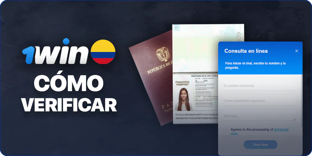 Instrucciones paso a paso para que los colombianos se verifiquen en 1Win